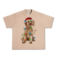 Burro cockapoo with christmas lights Urban Heavy Tee - RanaPortraitStore