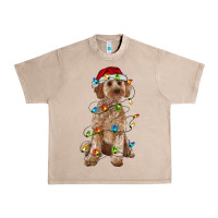 French Oak cockapoo with christmas lights Urban Heavy Tee - RanaPortraitStore