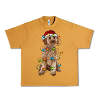 Peanut Butter cockapoo with christmas lights Urban Heavy Tee - RanaPortraitStore
