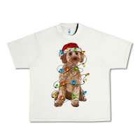 Pistachio cockapoo with christmas lights Urban Heavy Tee - RanaPortraitStore