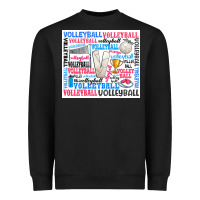 Black volleyball Heavyweight Sweatshirt - Zillion Design Studio