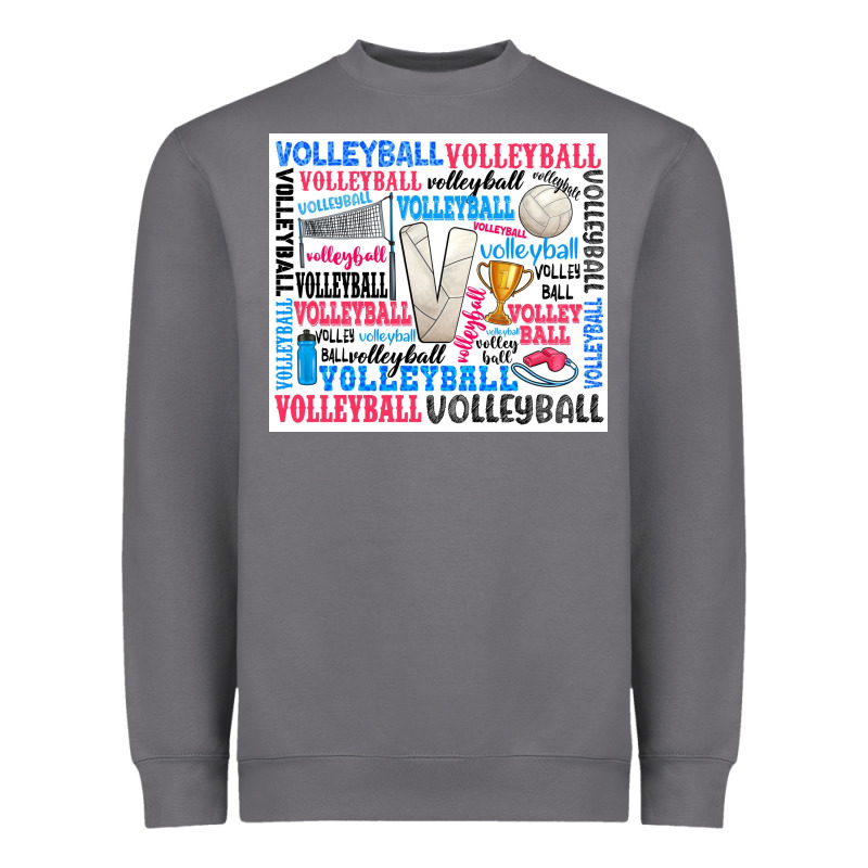 Volleyball Heavyweight Sweatshirt by Zillion Design Studio | Teevron