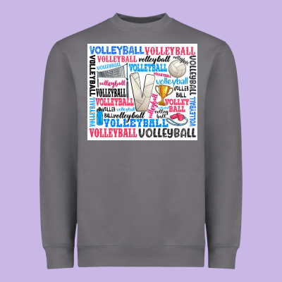 Volleyball Heavyweight Sweatshirt Designed By Zillion Design Studio