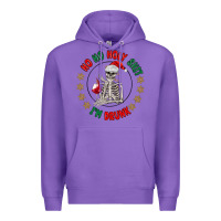 Purple ho ho holly shit skeleton santa Premium Hoodie - MaliasSmallBusiness