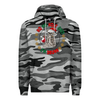 Slate Camo ho ho holly shit skeleton santa Premium Hoodie - MaliasSmallBusiness