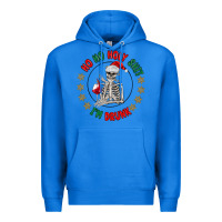 True Royal ho ho holly shit skeleton santa Premium Hoodie - MaliasSmallBusiness