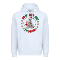 White ho ho holly shit skeleton santa Premium Hoodie - MaliasSmallBusiness