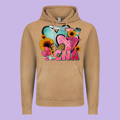 Cna Nurse Vintage Hoodie Designed By Jahusdesignshop