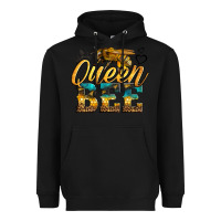 Black queen bee Heavyweight Hoodie - LillyAllenDesigns