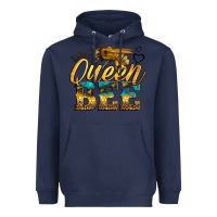 Navy queen bee Heavyweight Hoodie - LillyAllenDesigns