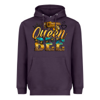 Plum queen bee Heavyweight Hoodie - LillyAllenDesigns