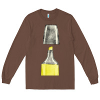 Chestnut yellow highlighter pen fa element Long Sleeve Tee - FaDigitalArtStudio