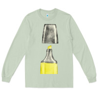 Matcha yellow highlighter pen fa element Long Sleeve Tee - FaDigitalArtStudio
