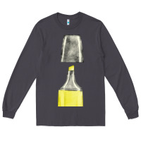 Smoke yellow highlighter pen fa element Long Sleeve Tee - FaDigitalArtStudio