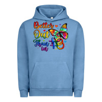 Pigment Pebble Blue better out than in Urban Hoodie - Artiststas