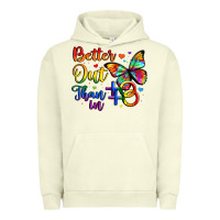 Pigment Pistachio better out than in Urban Hoodie - Artiststas