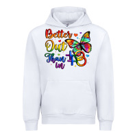 White better out than in Urban Hoodie - Artiststas