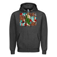 Charcoal Heather san judas leopard cowhide background Zipper Hoodie - JahusDesignShop