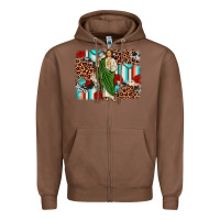 Chestnut san judas leopard cowhide background Zipper Hoodie - JahusDesignShop