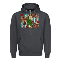 Smoke san judas leopard cowhide background Zipper Hoodie - JahusDesignShop