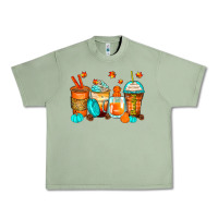 Oil Green thankful coffee cups Urban Heavy Tee - Zillion Design Studio