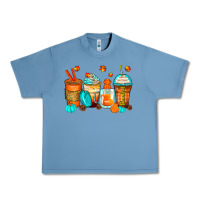 Pebble Blue thankful coffee cups Urban Heavy Tee - Zillion Design Studio