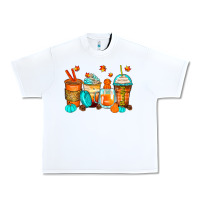 White thankful coffee cups Urban Heavy Tee - Zillion Design Studio