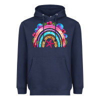 Navy summer rainbow Heavyweight Hoodie - NancyCooperArtShop