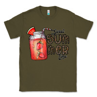 Army Green summer Classic Tee - CowhideDigitalArt