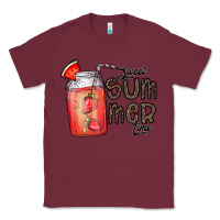 Burgundy summer Classic Tee - CowhideDigitalArt