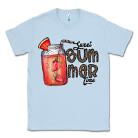 Dusty Blue summer Classic Tee - CowhideDigitalArt