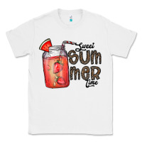 White summer Classic Tee - CowhideDigitalArt