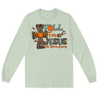 Matcha fall for jesus he never leaves Long Sleeve Tee - CowhideDigitalArt