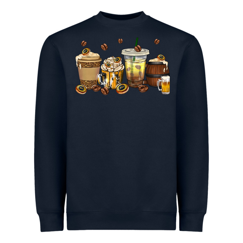 Beer Coffee Cups Heavyweight Sweatshirt by texasbilliewilder | Teevron