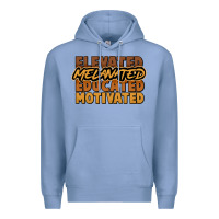 Colony Blue elevated melanated educated motivated Premium Hoodie - NancyCooperArtShop