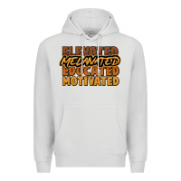 Dove Grey elevated melanated educated motivated Premium Hoodie - NancyCooperArtShop