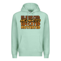 Seafoam elevated melanated educated motivated Premium Hoodie - NancyCooperArtShop