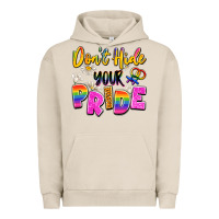 Pigment French Oak don't hide your pride Urban Hoodie - Artiststas