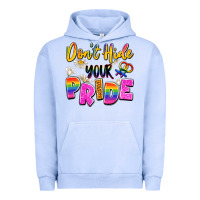 Pigment Grape Ice don't hide your pride Urban Hoodie - Artiststas