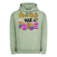 Pigment Oil Green don't hide your pride Urban Hoodie - Artiststas
