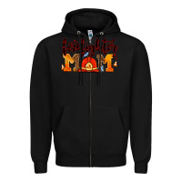 Black firefighter  mom Zipper Hoodie - AdoDesignShop