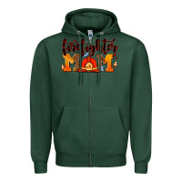 Sports Green firefighter  mom Zipper Hoodie - AdoDesignShop