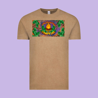 Life Is Better Around The Campfire License Plate Vintage Tee Designed By Barkaloodesign