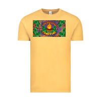 Vintage Mustard life is better around the campfire license plate Vintage Tee - BarkalooDesign