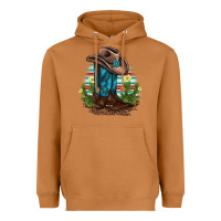 Meerkat western boots and hat cactus leopard serape pattern Heavyweight Hoodie - BarkalooDesign