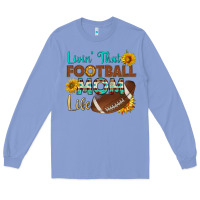 Colony Blue livin' that football mom life Long Sleeve Tee - HRA Design Shop
