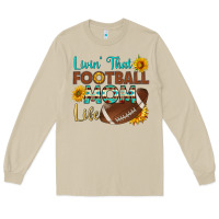 Mushroom livin' that football mom life Long Sleeve Tee - HRA Design Shop