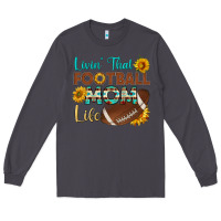 Smoke livin' that football mom life Long Sleeve Tee - HRA Design Shop