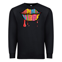 Black summer vibes lips Premium Sweatshirt - Jasminsmagicworld