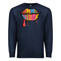 Navy summer vibes lips Premium Sweatshirt - Jasminsmagicworld